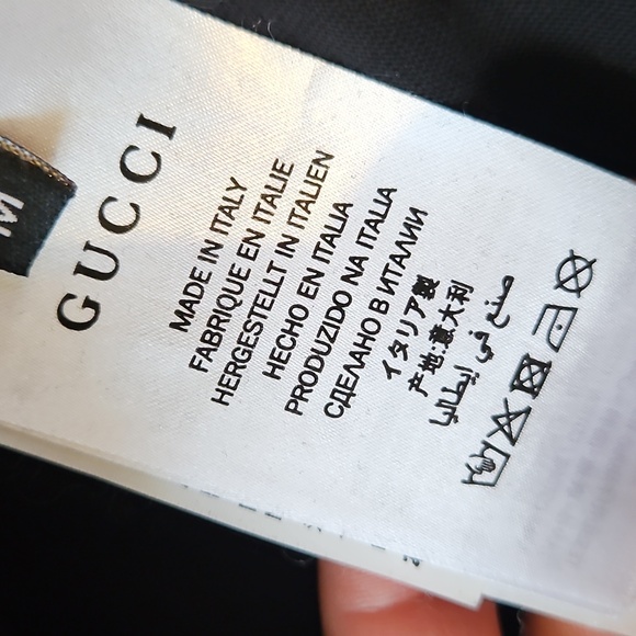 Authentic Gucci 1921 Black Tee Size M - Made In Italy - Picture 3 of 3